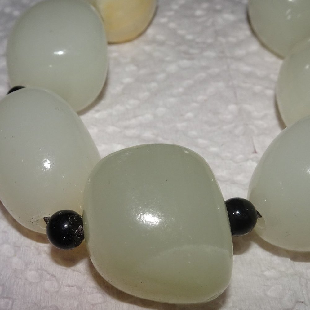 Large Agate Stone Heavy Pull String Bracelet - image 3